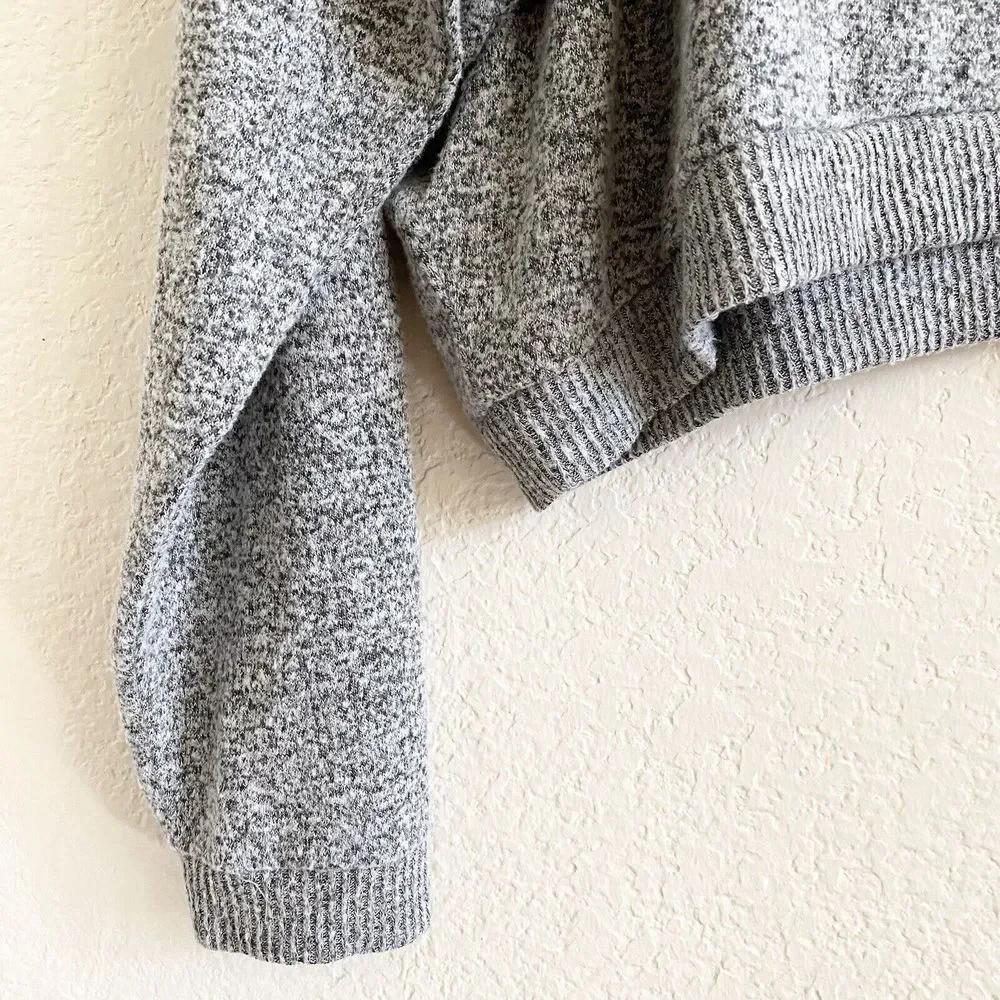 Lucky Brand Size XS Turtle/Mock Neck Oversized Sweater‎ Top Shirt Gray
